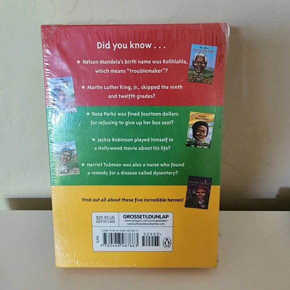 Heroes of Black History Biographies Set New - Picture 3 of 6